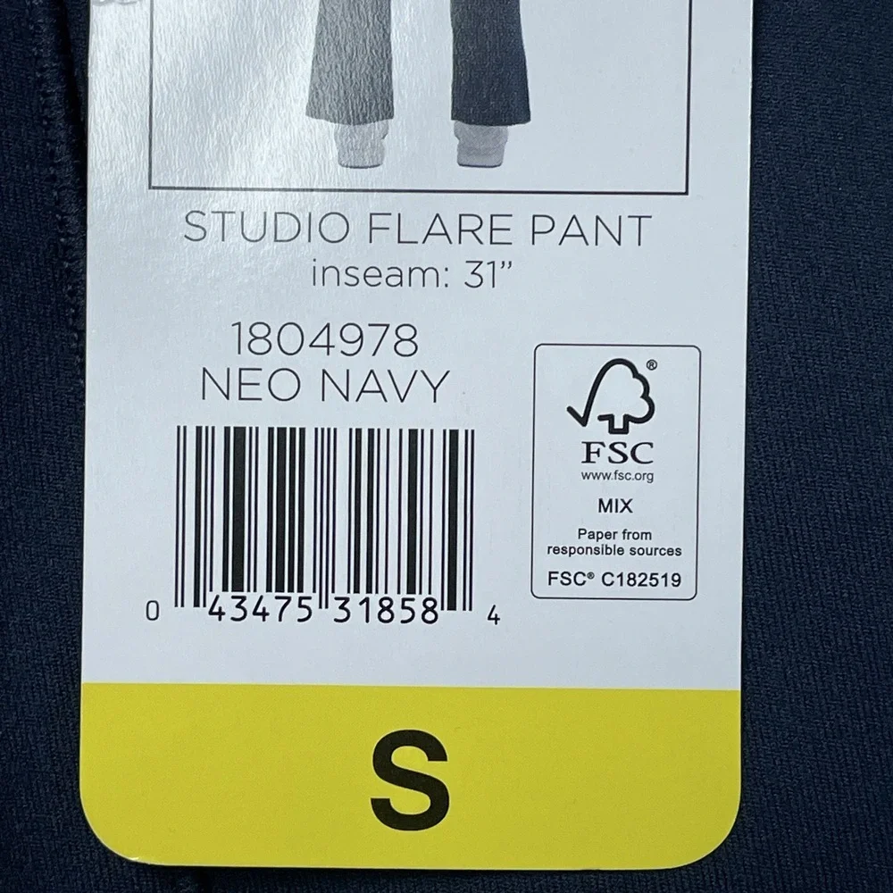 Jockey Women's S Studio Flare Pants Neo Navy H0791 - Picture 9 of 10